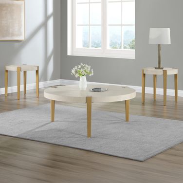 Gracie Occasional Table Set In White