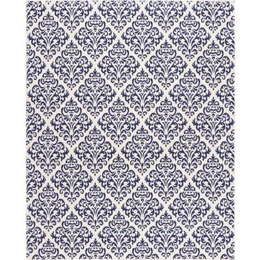 Grafix White and Blue 7'10" x 9'10" Area Rug