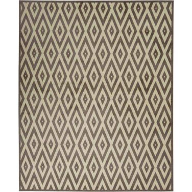 Grafix White and Grey 7'10" x 9'10" Area Rug