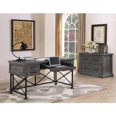 Gramercy Park Vintage Burnished Smoke Home Office Set