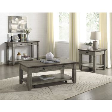 Granby Coffee And Antique Gray Occasional Table Set