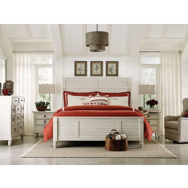 Grand Bay White Acadia Panel Bedroom Set