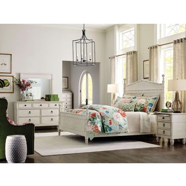 Grand Bay White Vida Bamboo Poster Bedroom Set