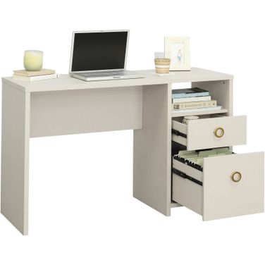 Grand Coast Desk in Dove Linen