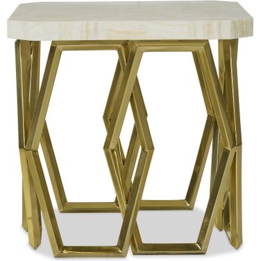 Grand Tour Furniture Devon Side Table In Gold