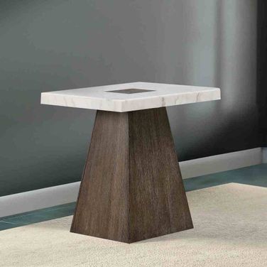 Grasten Square End Table In Ash Gray