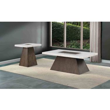 Grasten Square Occasional Table Set In Ash Gray