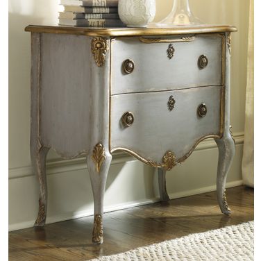 Melange Gray French 2 Drawer Chest