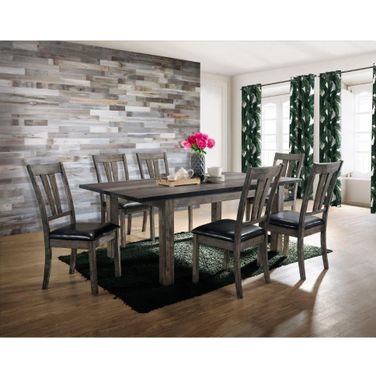 Grayson Grey Oak Extendable Rectangular Dining Room Set