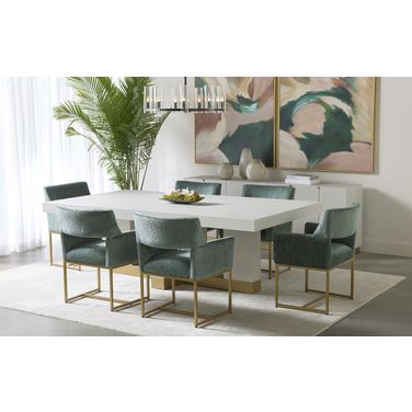 Greco Dining Room Set In Gauntlet Grey