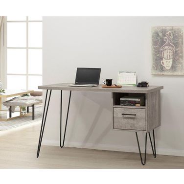 Grey Oak 1 Drawer Desk