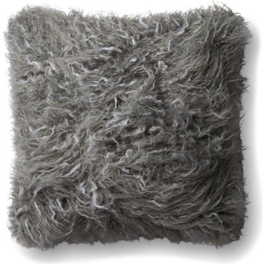 Loloi P0598 Grey 22" x 22" Cover w/Down Pillow