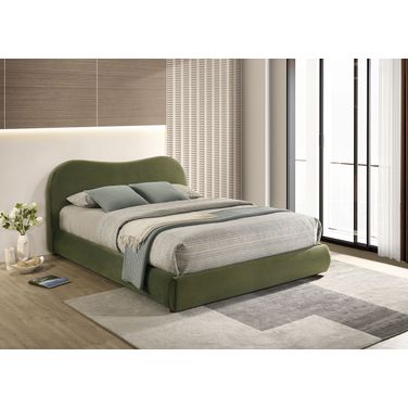 Grimsby Queen Bed In Olive Green