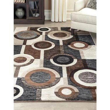 Guintte Black And Brown Large Rug