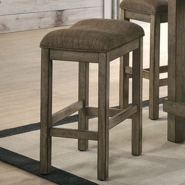 Gumboro Counter Height Stool Set of 2 In Chestnut