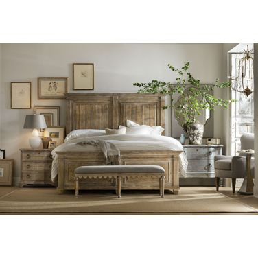Boheme Light Wood Laurier Panel Bedroom Set