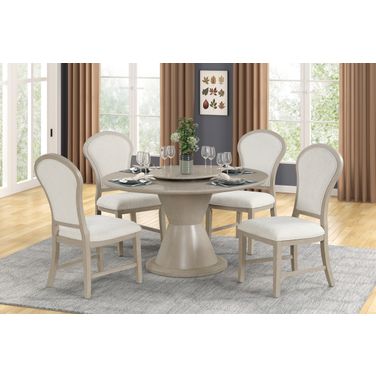 Gwendolyn Round Dining Room Set In Beige