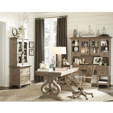 Tinley Park Dove Tail Grey Home Office Set
