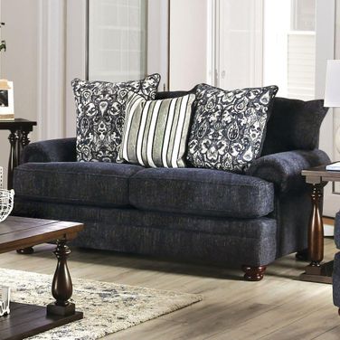 Hadleigh Loveseat In Navy