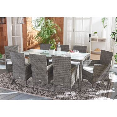 Hailee Dining Set in Grey