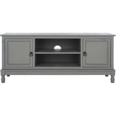Haines 2Dr 1 Shelf Media Stand in Distressed Grey