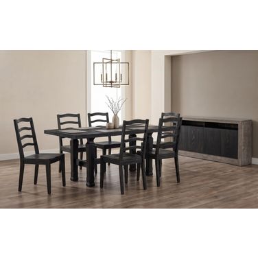 Halifax Friendship Dining Room Set  In Flax and Java