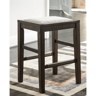Hallishaw Dark Brown Counter Height Bar Stool