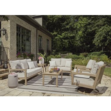 Hallow Creek Driftwood Outdoor Living Room Set