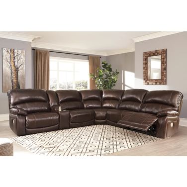 Ashleys furniture hot sale leather sectional