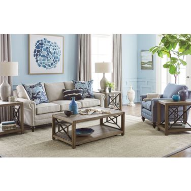 Hamilton Aged Oak Barrel Synthesis Rectangular Occasional Table Set