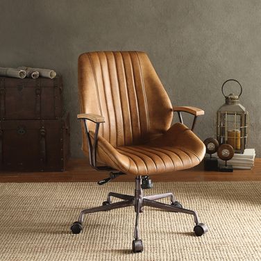 Hamilton Coffee Leather Executive Office Chair