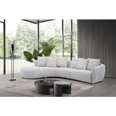 Hamilton LHF Chaise Sectional In Off White