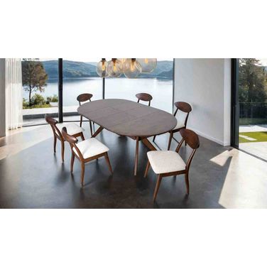 Hammel Dining Room Set In Rich Walnut