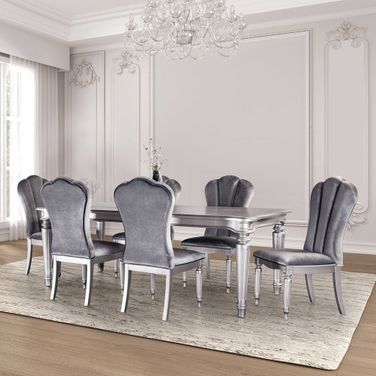 Hannoria Dining Table In Silver