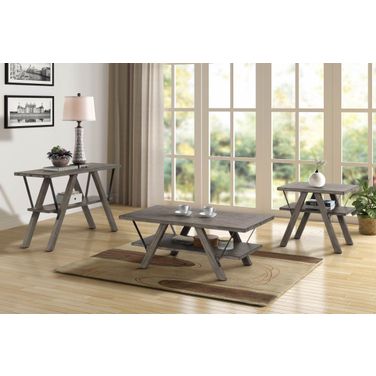 Harlocke Occasional Table Set In Gray