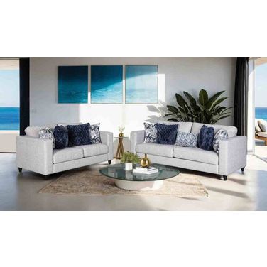 Harlow Living Room Set In Light Gray