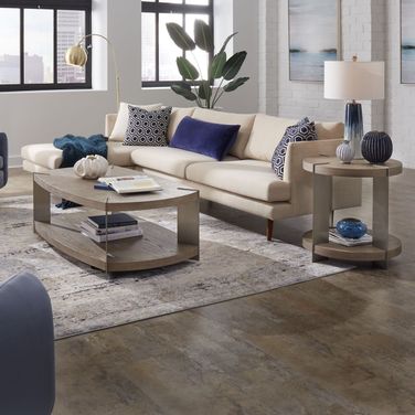 Harlow Oval Occasional Table Set In Sandstone