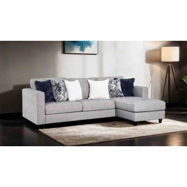 Harlow Reversible Chaise Sectional In Light Gray