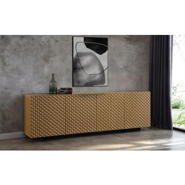 Harper Large 94 Inch Buffet In High Gloss Gold