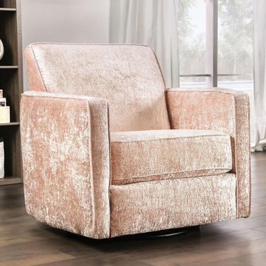 Harriden Swivel Chair In Coral