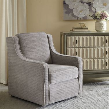 Harris Swivel Chair In Grey