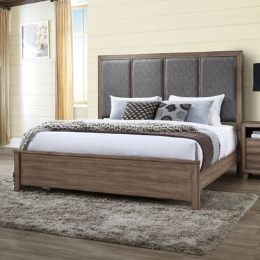 Harrisburg Wastern King Bed In Walnut