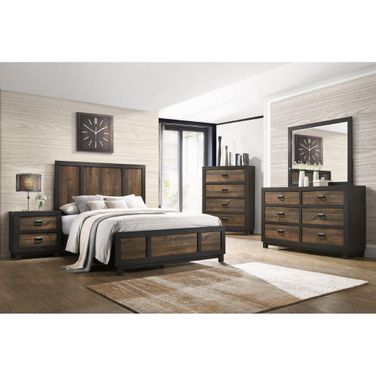 Harrison Walnut Panel Bedroom Set
