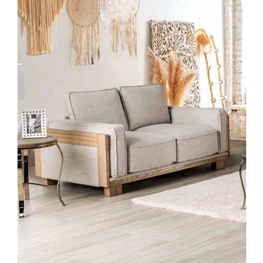 Harstad Loveseat In Light Brown and Natural