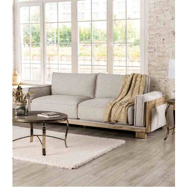 Harstad Sofa In Light Brown and Natural