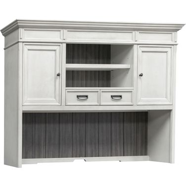 Hartford Wood Hutch with Wire Mesh Doors In White