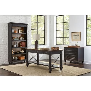 Hartford Writing Home Office Set In Black
