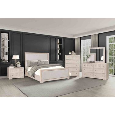 Hatton Cross Bedroom Set In White And Tawny