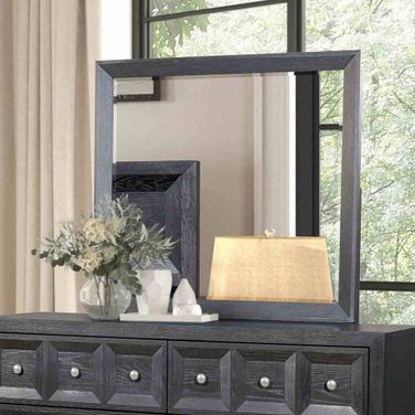 Hatton Cross Mirror In Weathered Black