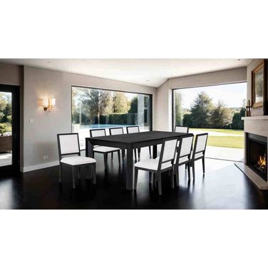 Hatton Cross Rectangular Dining Table In Weathered Black